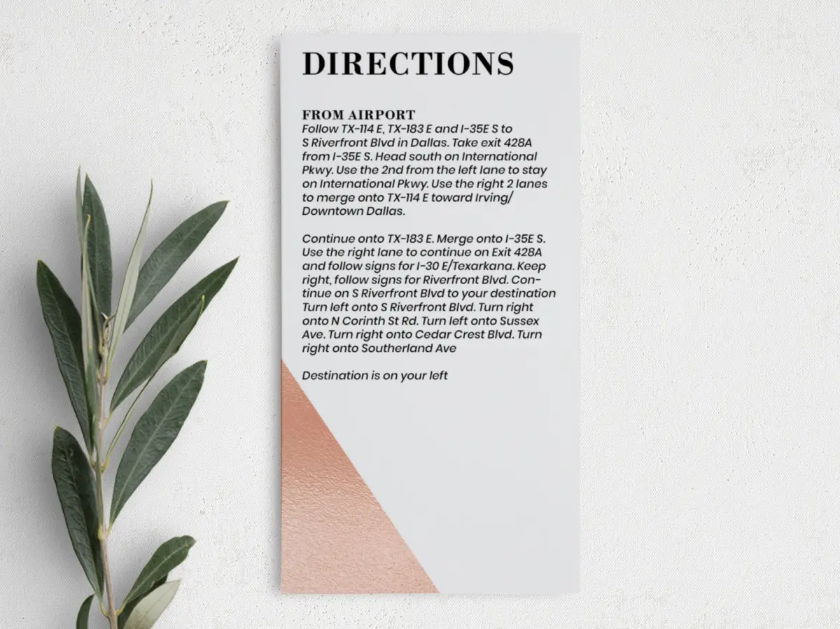 Step Information Card