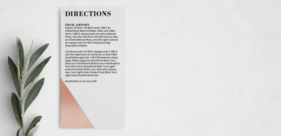 Step Information Card