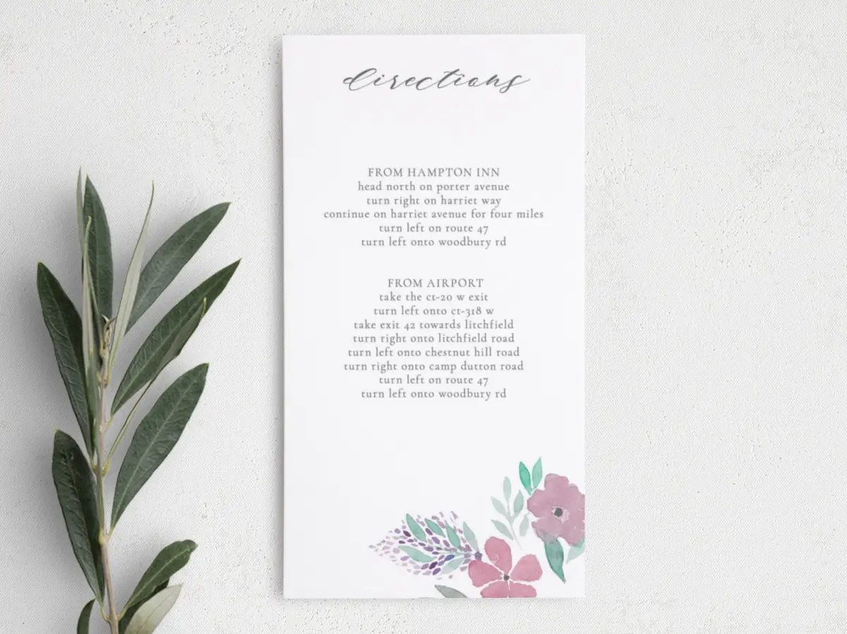 Step Information Card