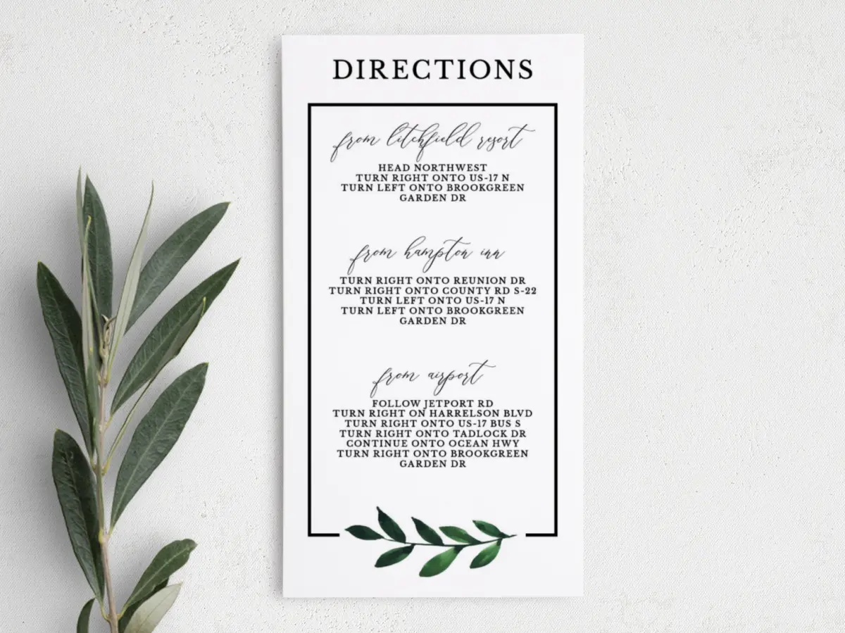Step Information Card