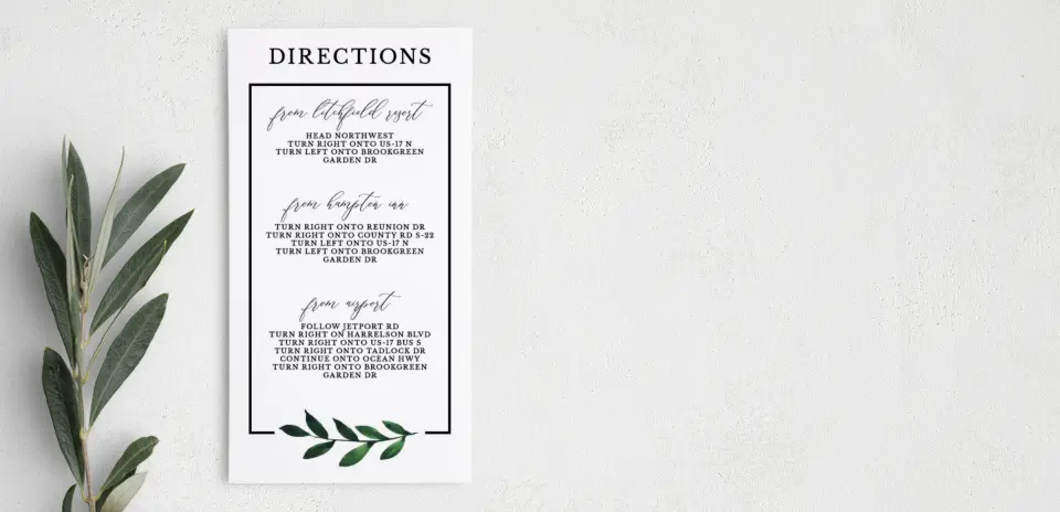 Step Information Card