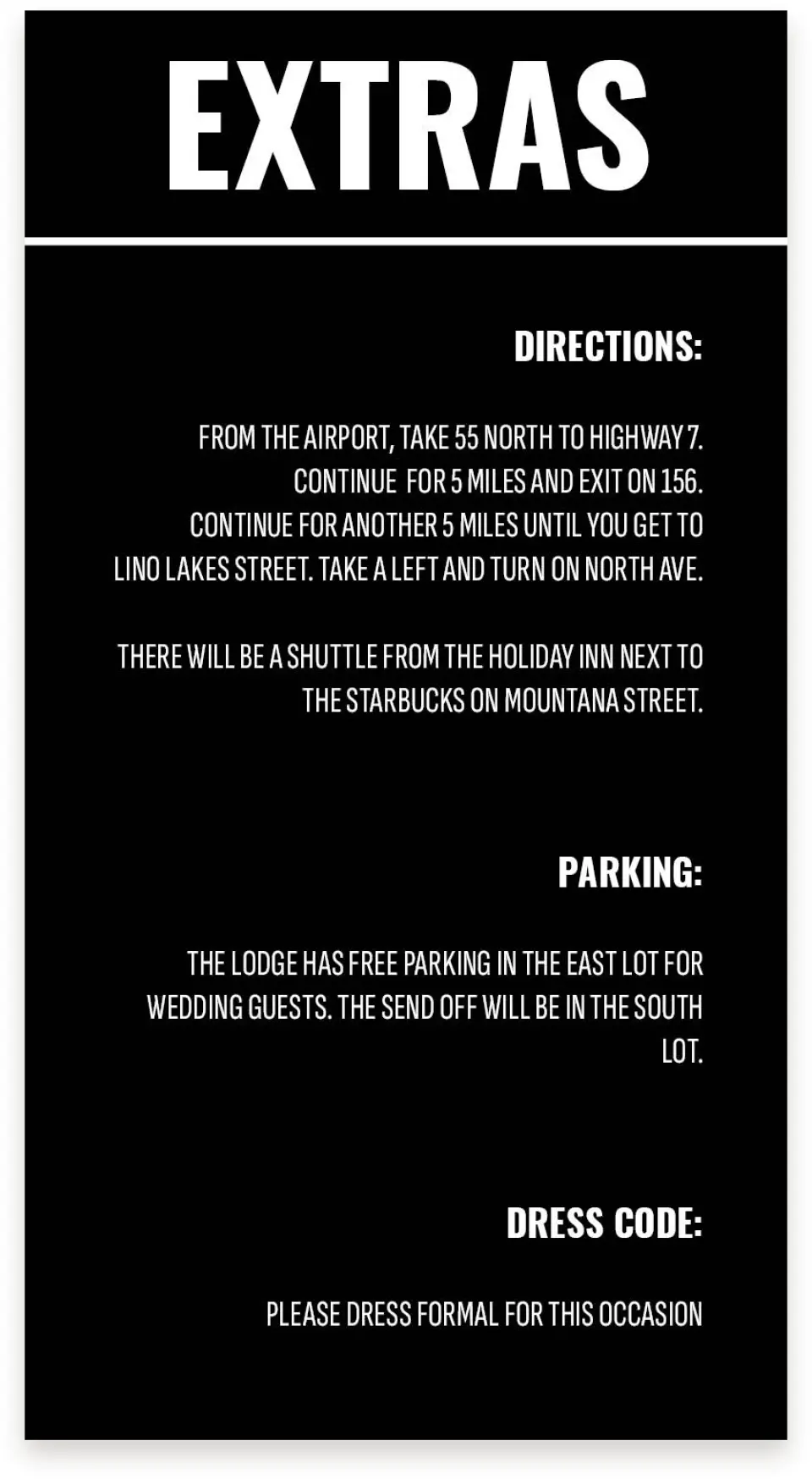 This is a  4" x 7.5" Information Cards (Pocket Invitation) called Stunning Symmetry printed in full color on Premium Smooth paper
