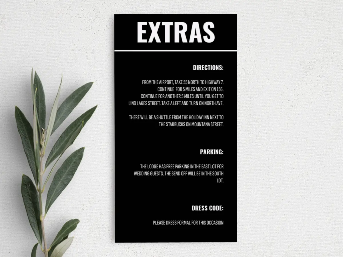 Step Information Card