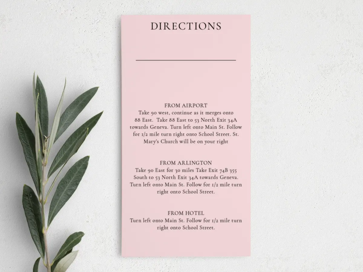 Step Information Card
