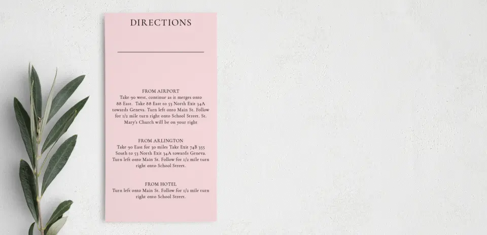 Step Information Card