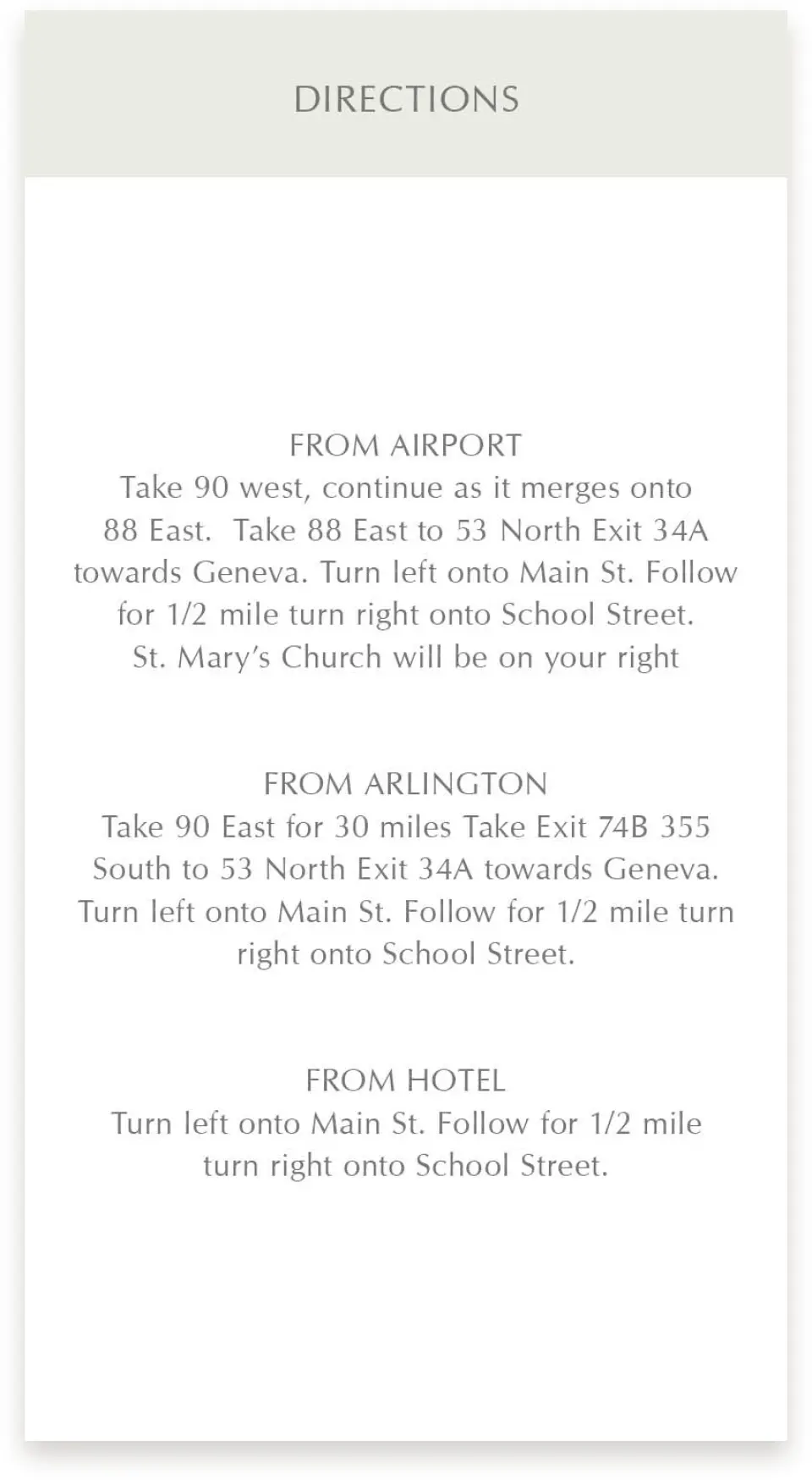 This is a  4" x 7.5" Information Cards (Pocket Invitation) called Exquisitely Simple printed in full color on Premium Smooth paper