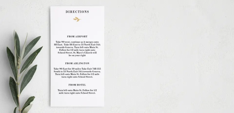 Step Information Card