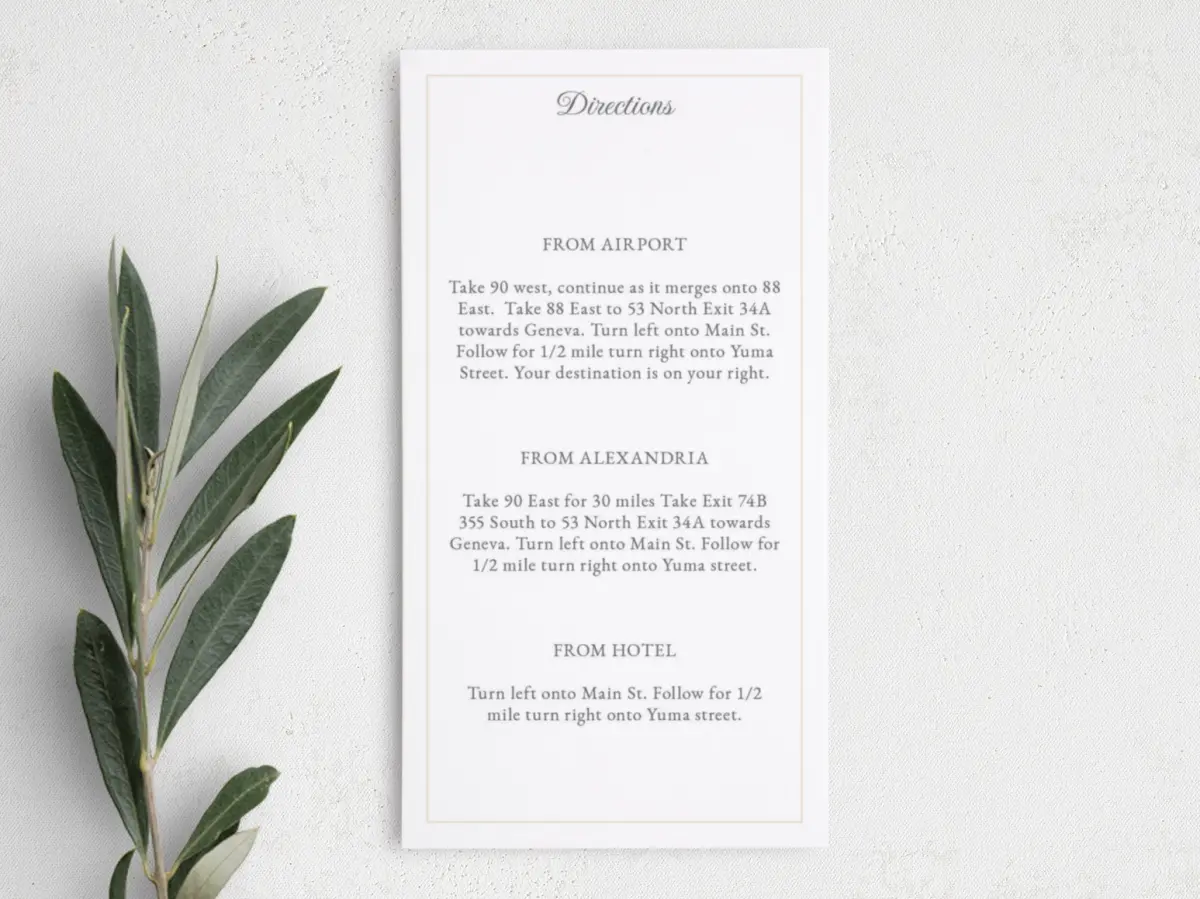 Step Information Card