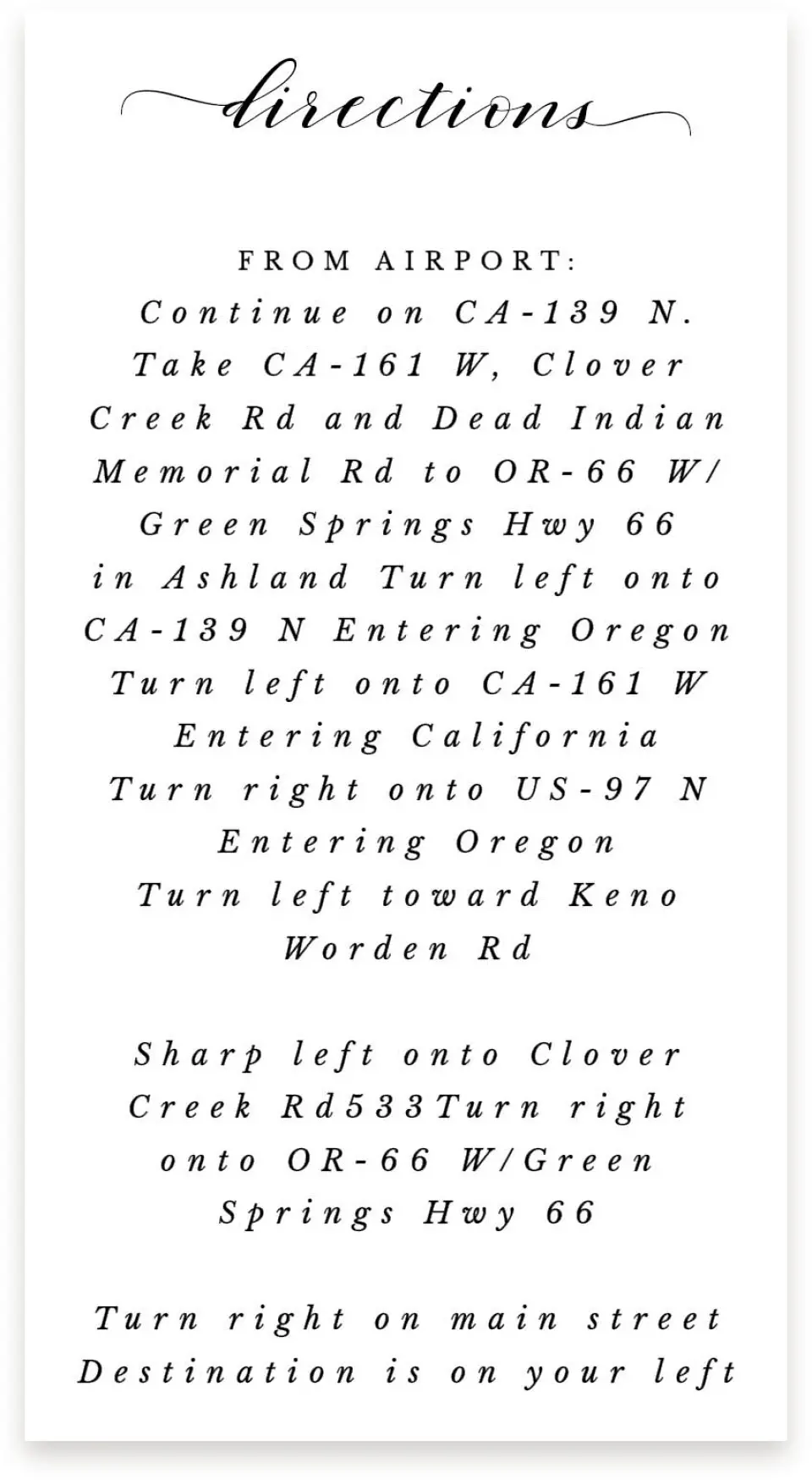 This is a  4" x 7.5" Information Cards (Pocket Invitation) called Timeless Eloquence printed in full color on Premium Smooth paper