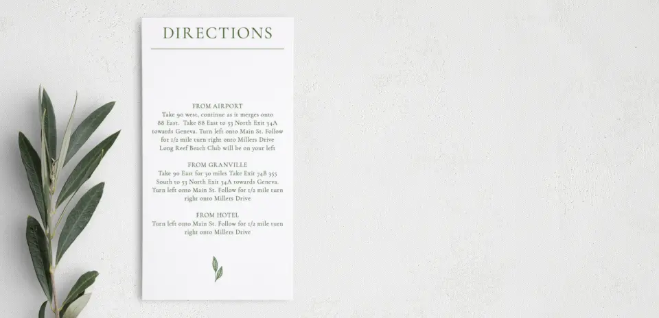 Step Information Card