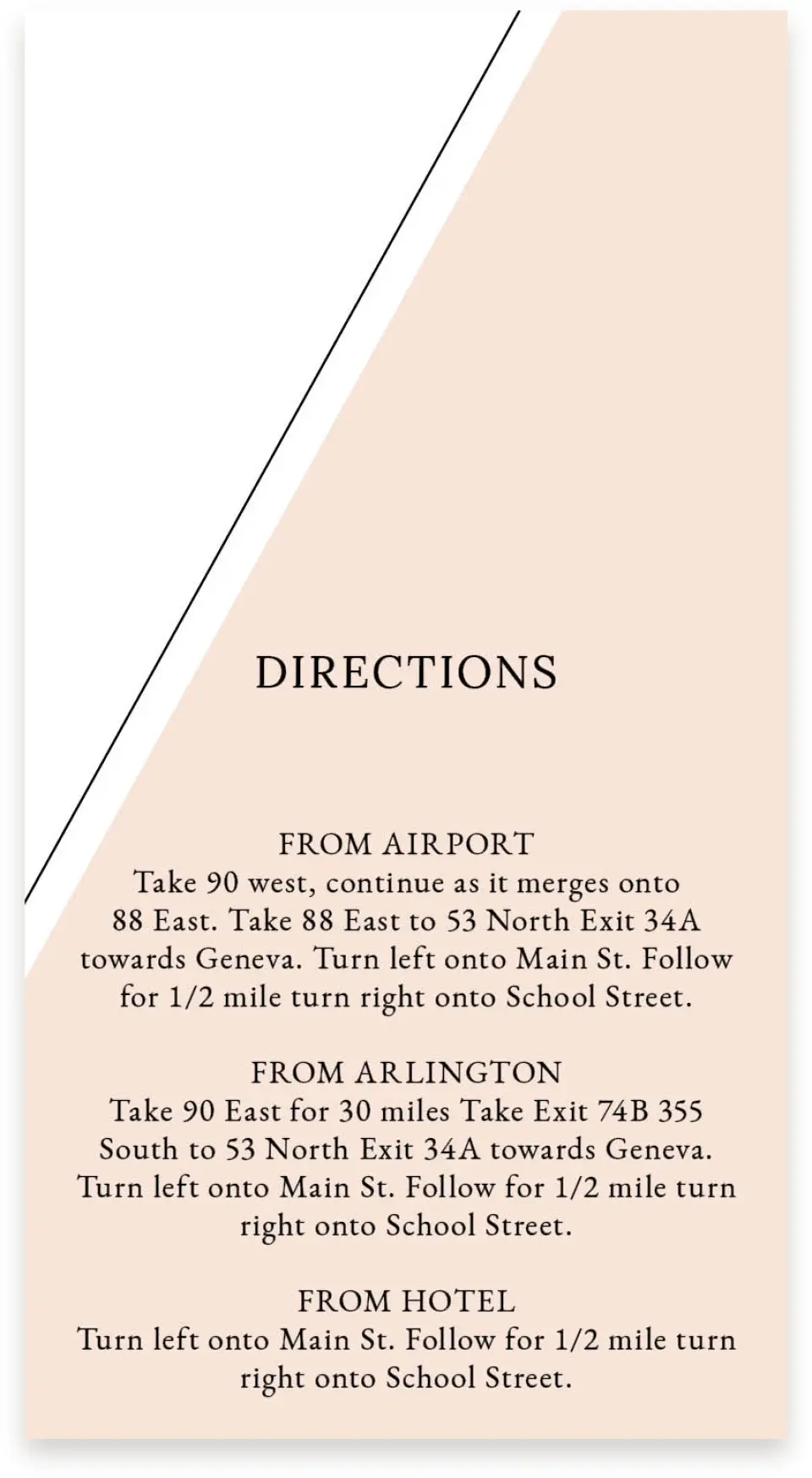 This is a  4" x 7.5" Information Cards (Pocket Invitation) called Love Sweet Love printed in full color on Premium Smooth paper