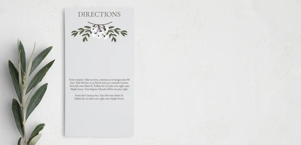 Step Information Card