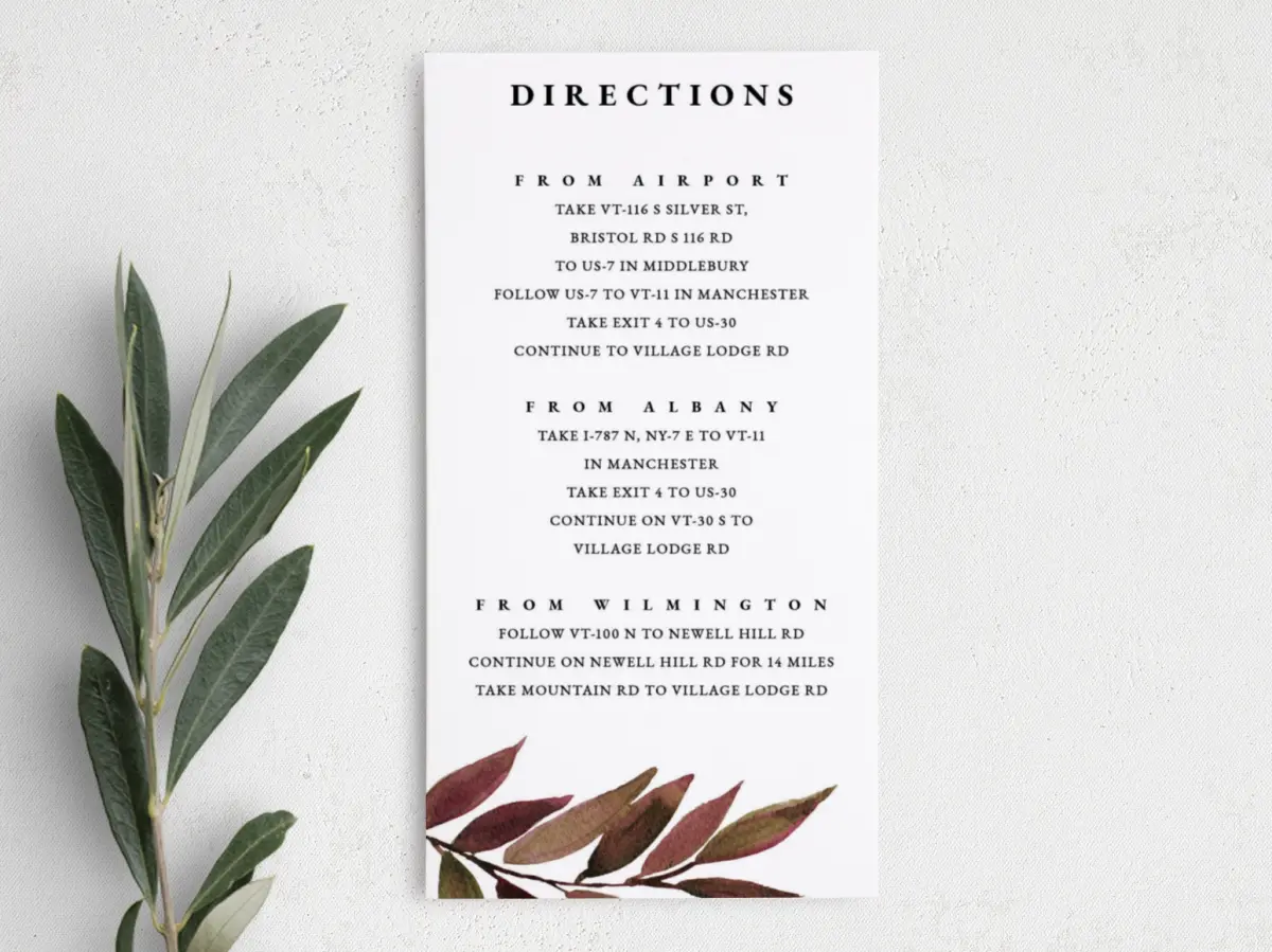 Step Information Card