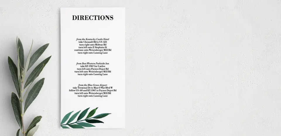 Step Information Card