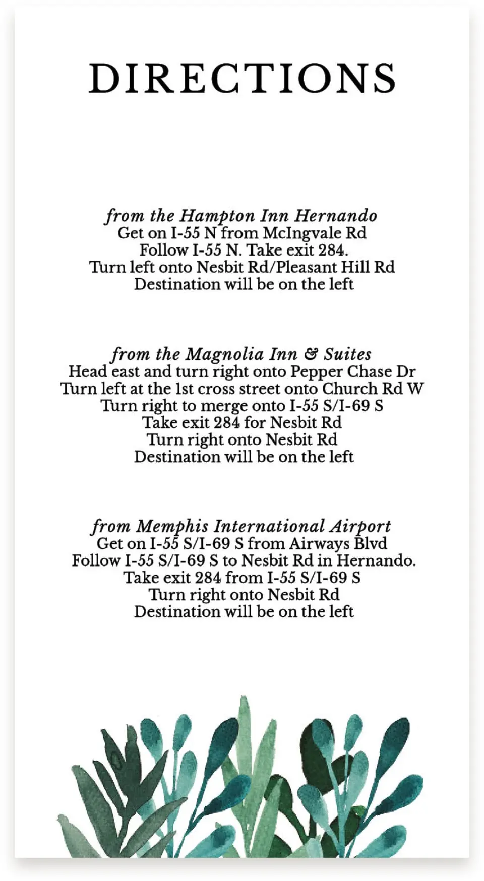 This is a  4" x 7.5" Information Cards (Pocket Invitation) called Breathtaking Boughs printed in full color on Premium Smooth paper