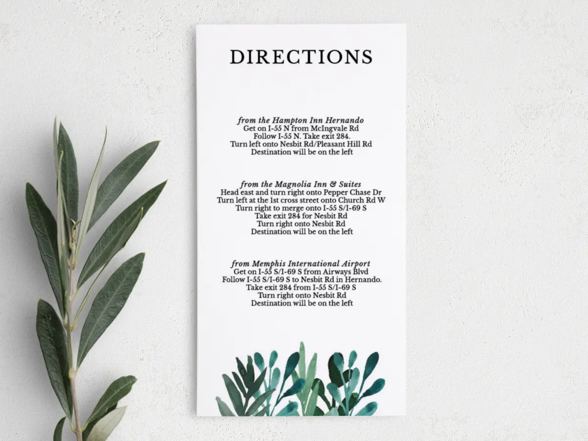 Step Information Card