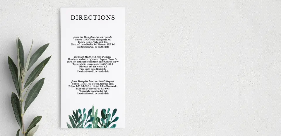 Step Information Card