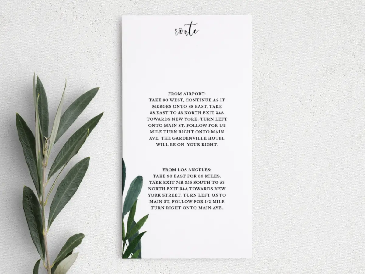 Step Information Card