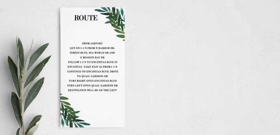 Step Information Card
