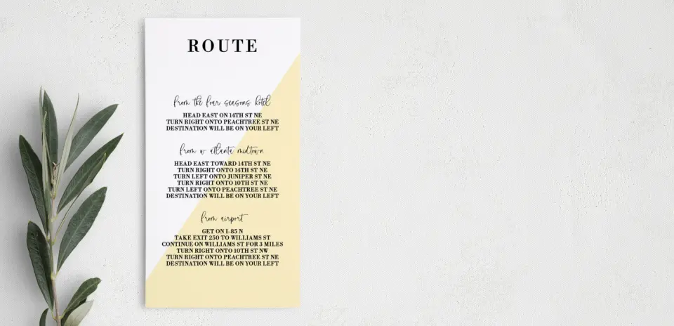 Step Information Card