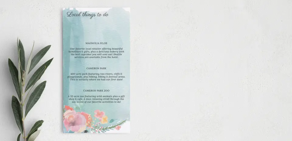 Step Information Card