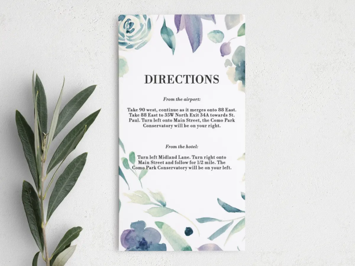 Step Information Card