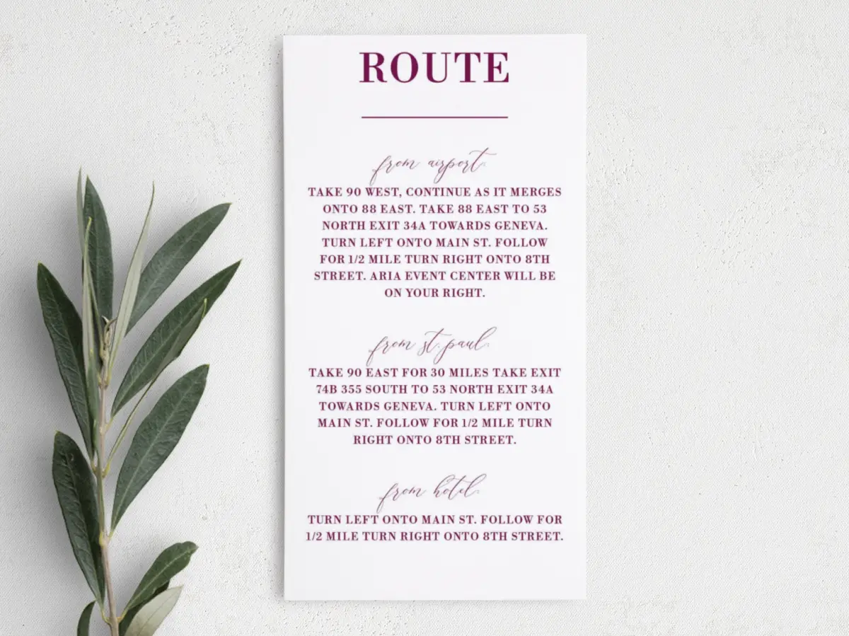 Step Information Card