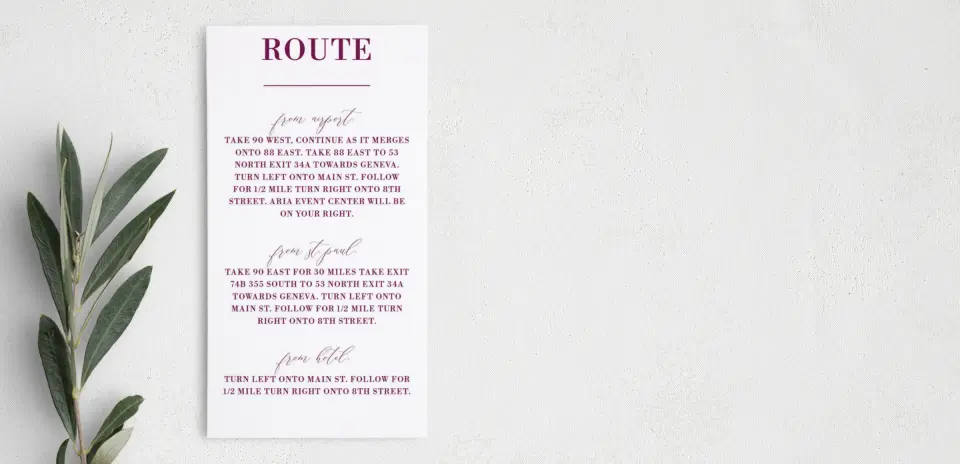 Step Information Card