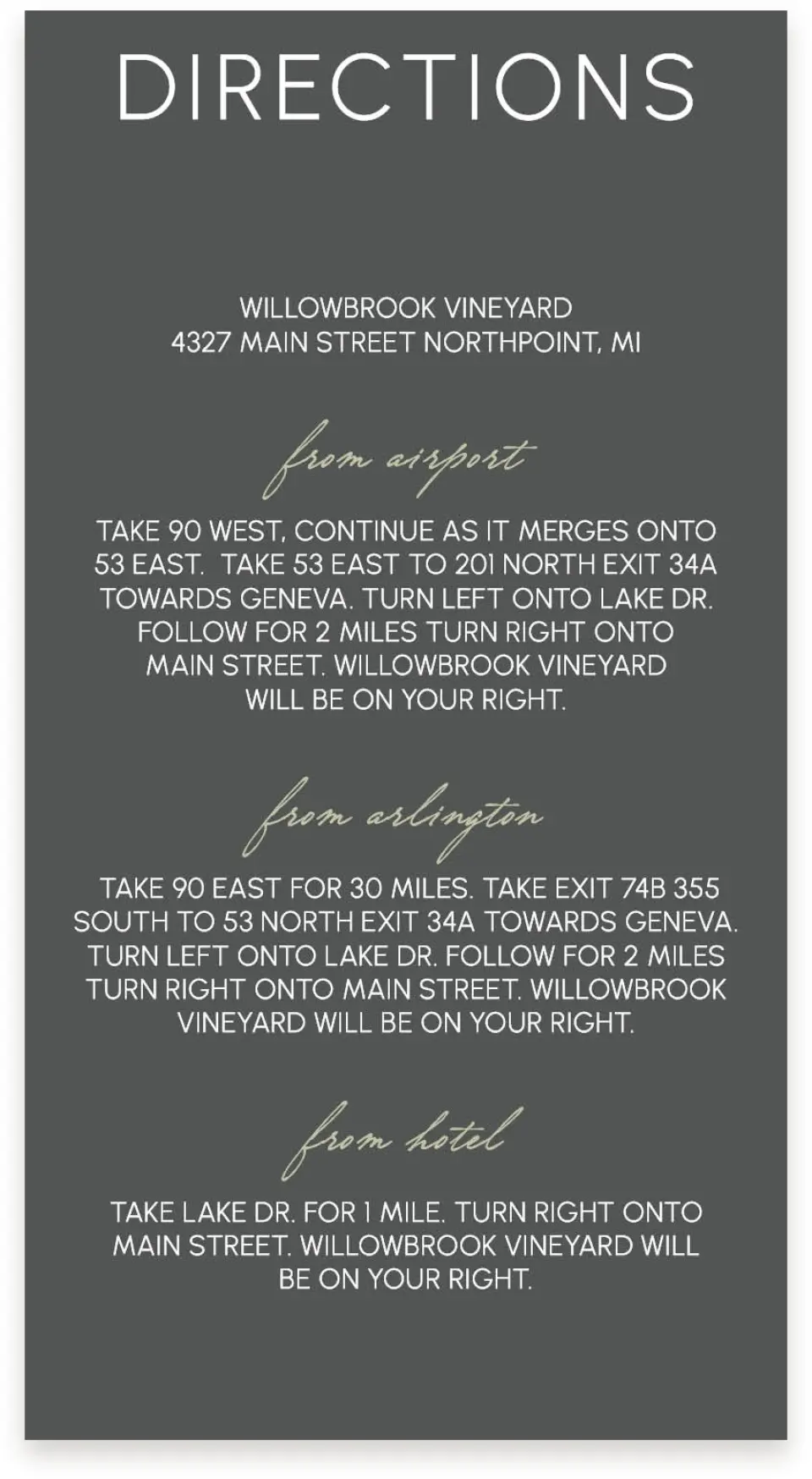 This is a  4" x 7.5" Information Cards (Pocket Invitation) called Divine Romance printed in full color on Premium Smooth paper
