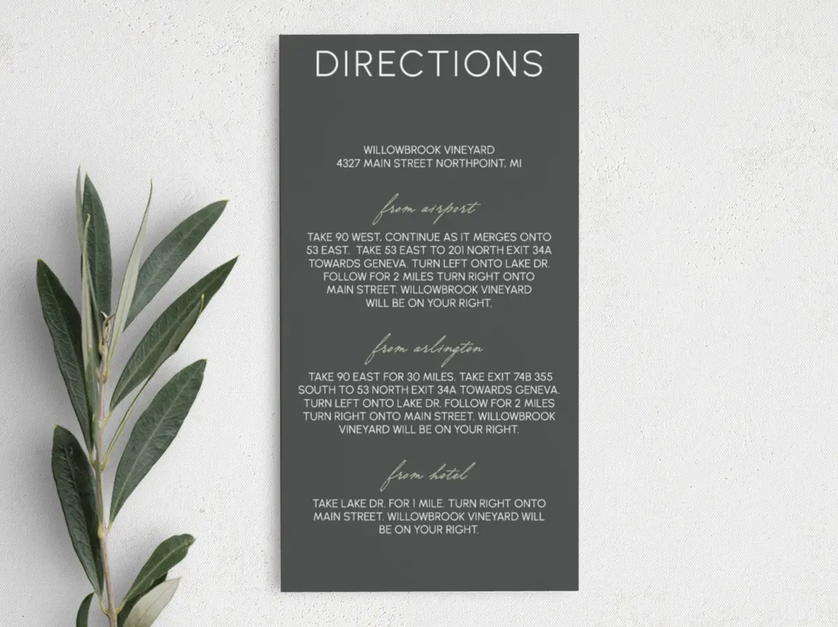 Step Information Card