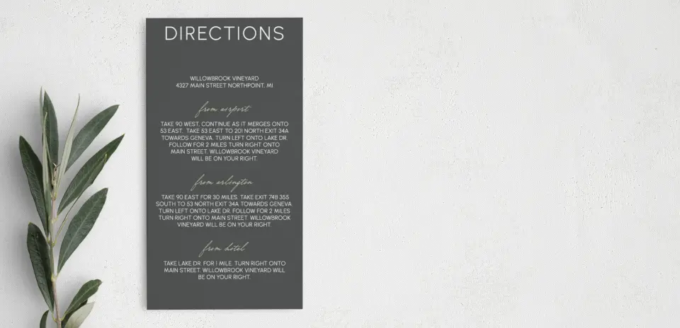 Step Information Card