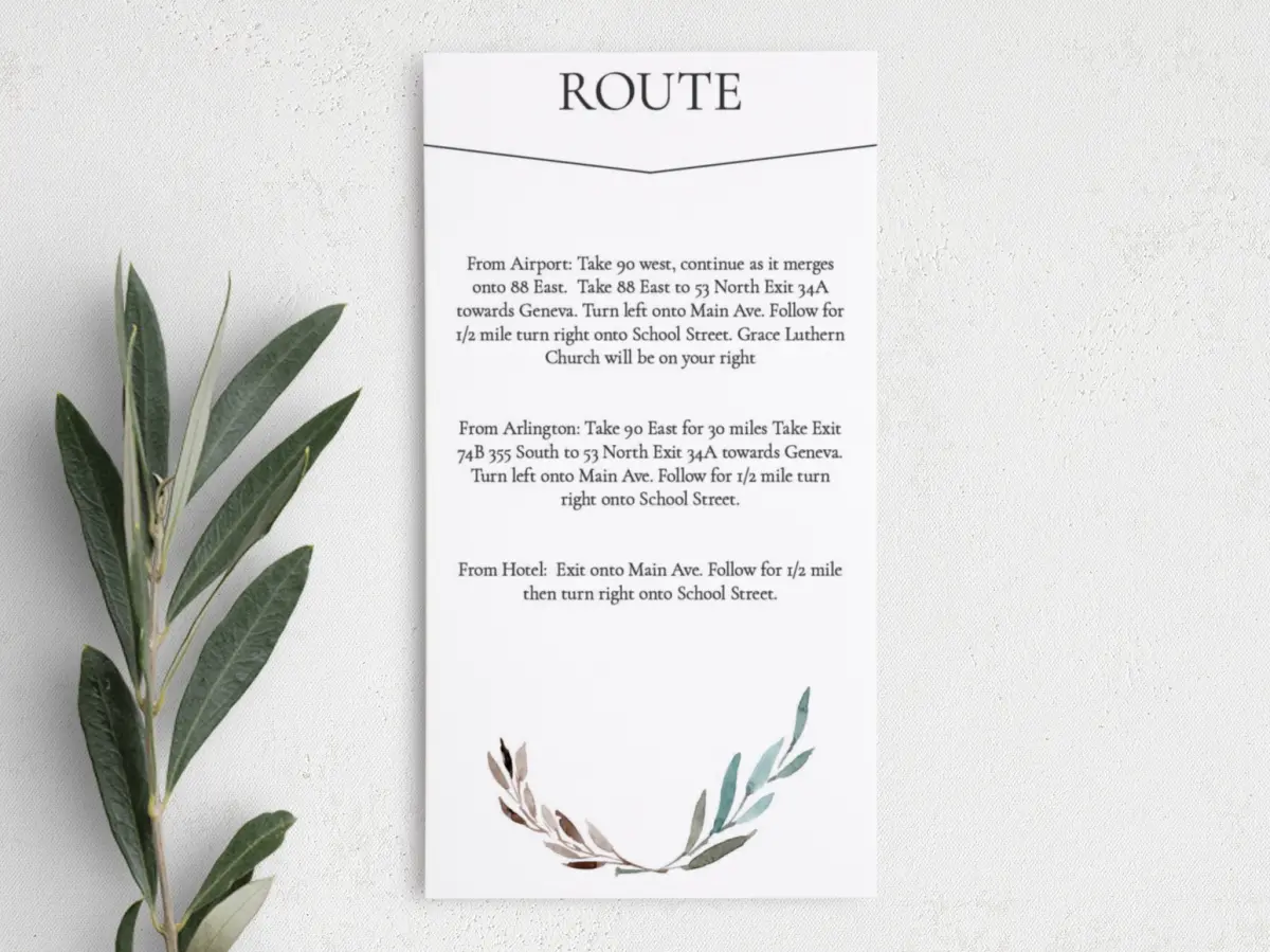 Step Information Card