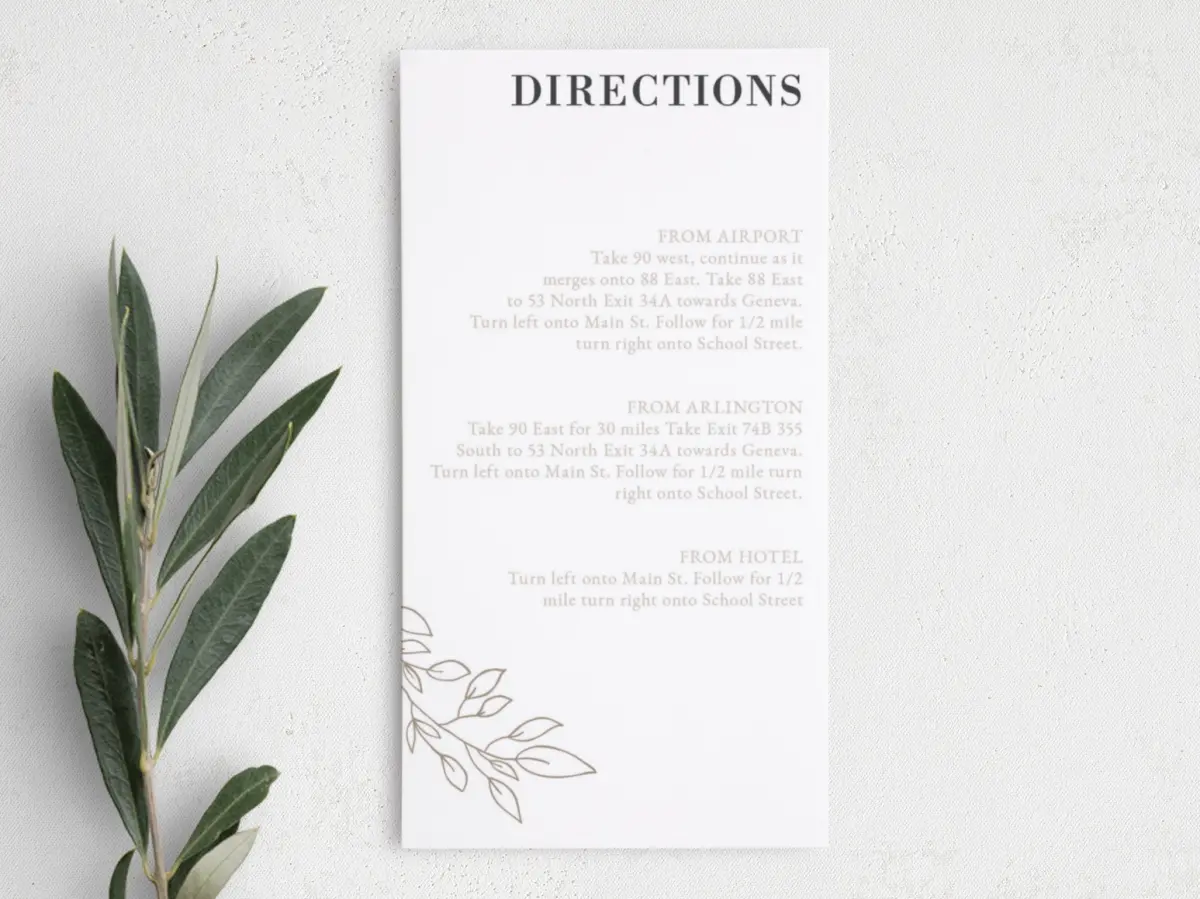 Step Information Card