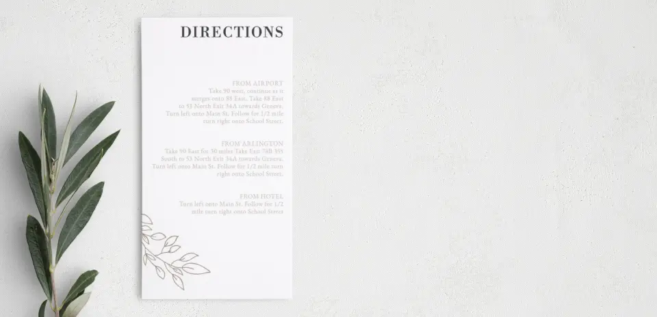 Step Information Card