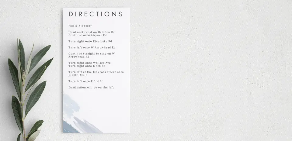 Step Information Card