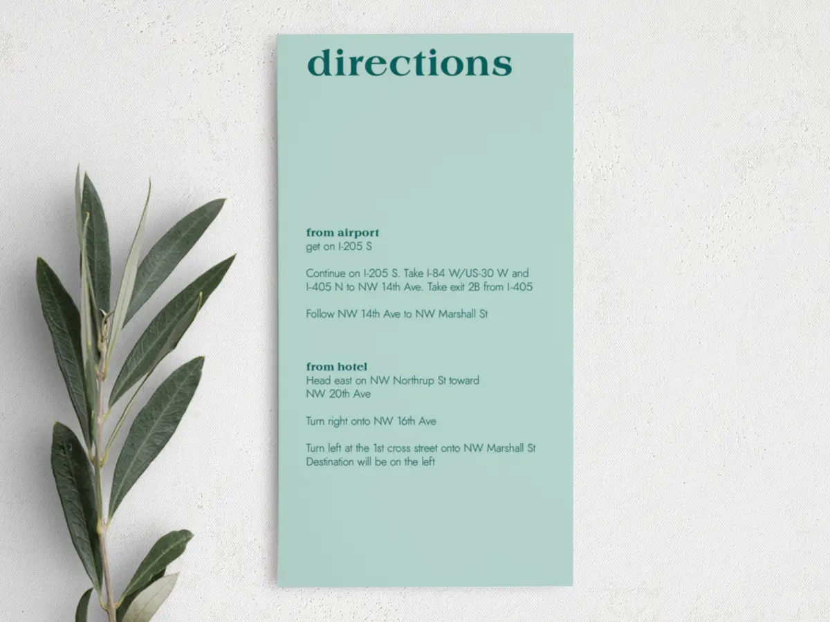 Step Information Card