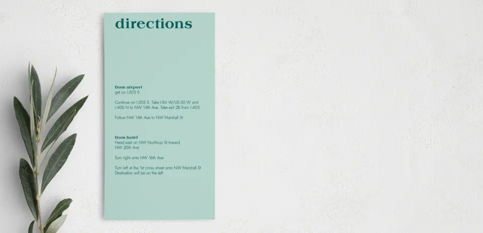 Step Information Card