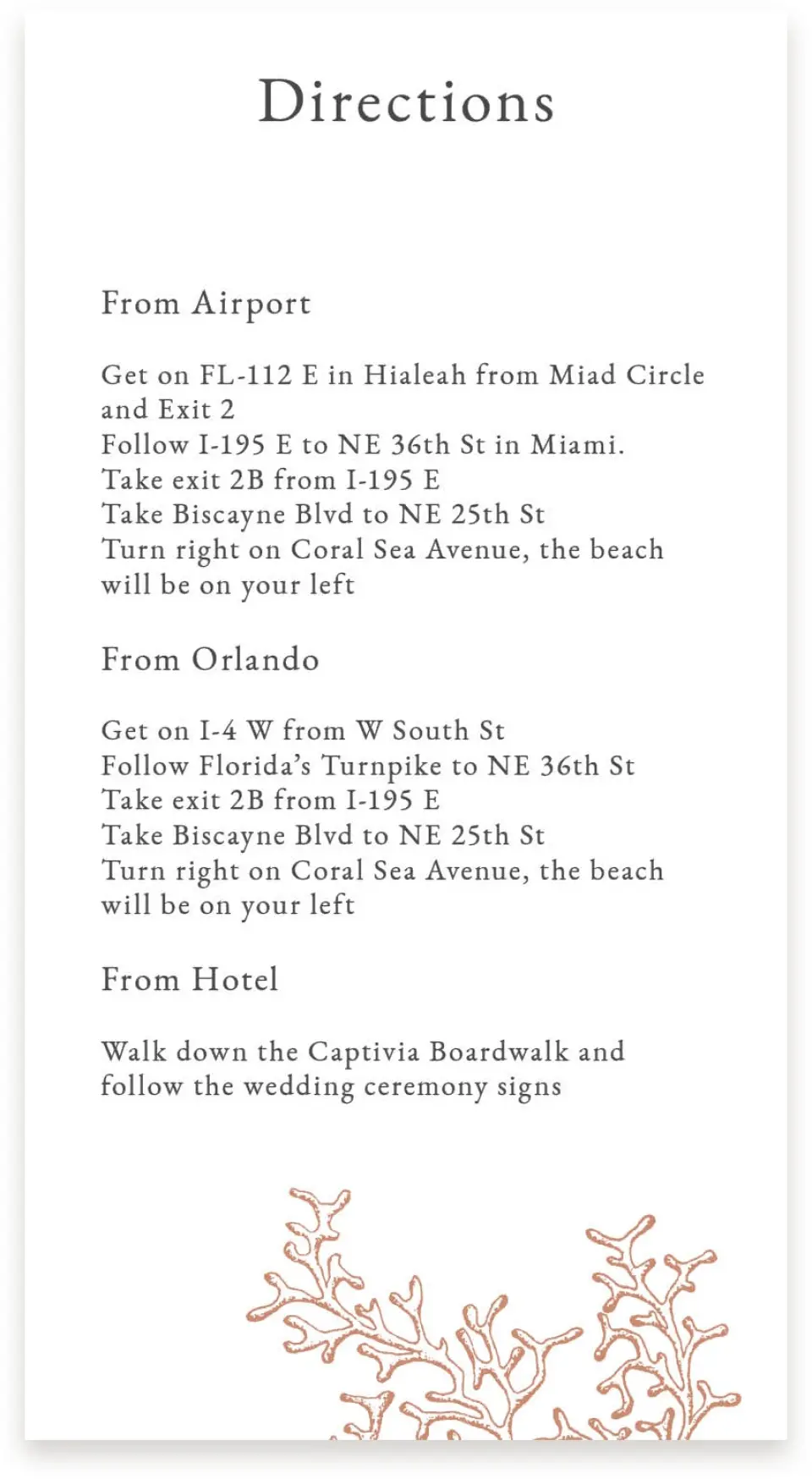 This is a  4" x 7.5" Information Cards (Pocket Invitation) called Tropical Heaven printed in full color on Premium Smooth paper