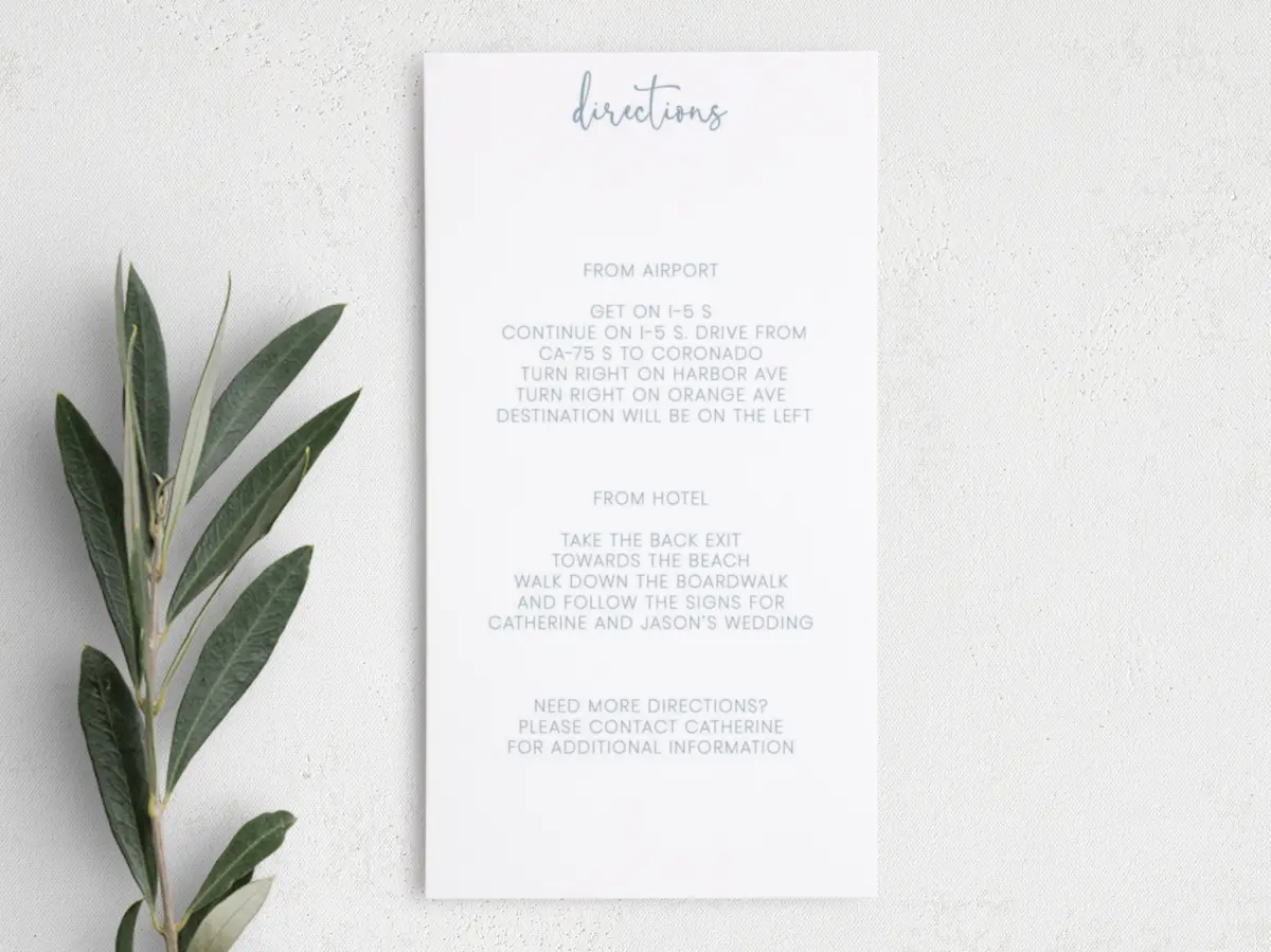Step Information Card