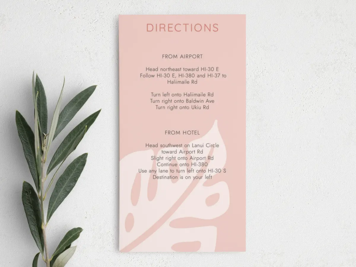Step Information Card