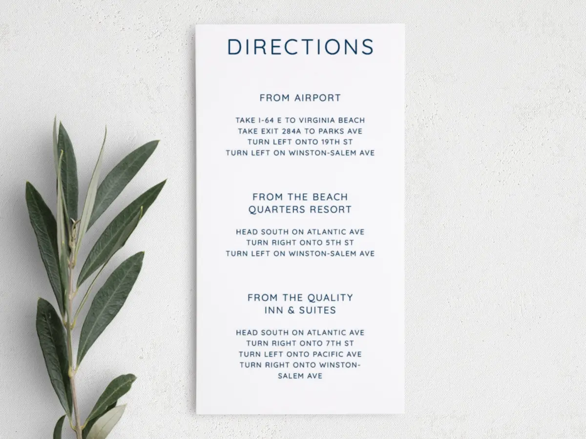Step Information Card