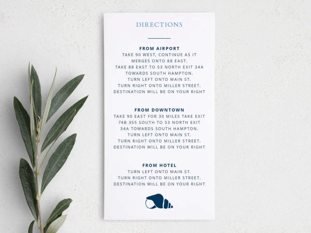 Step Information Card