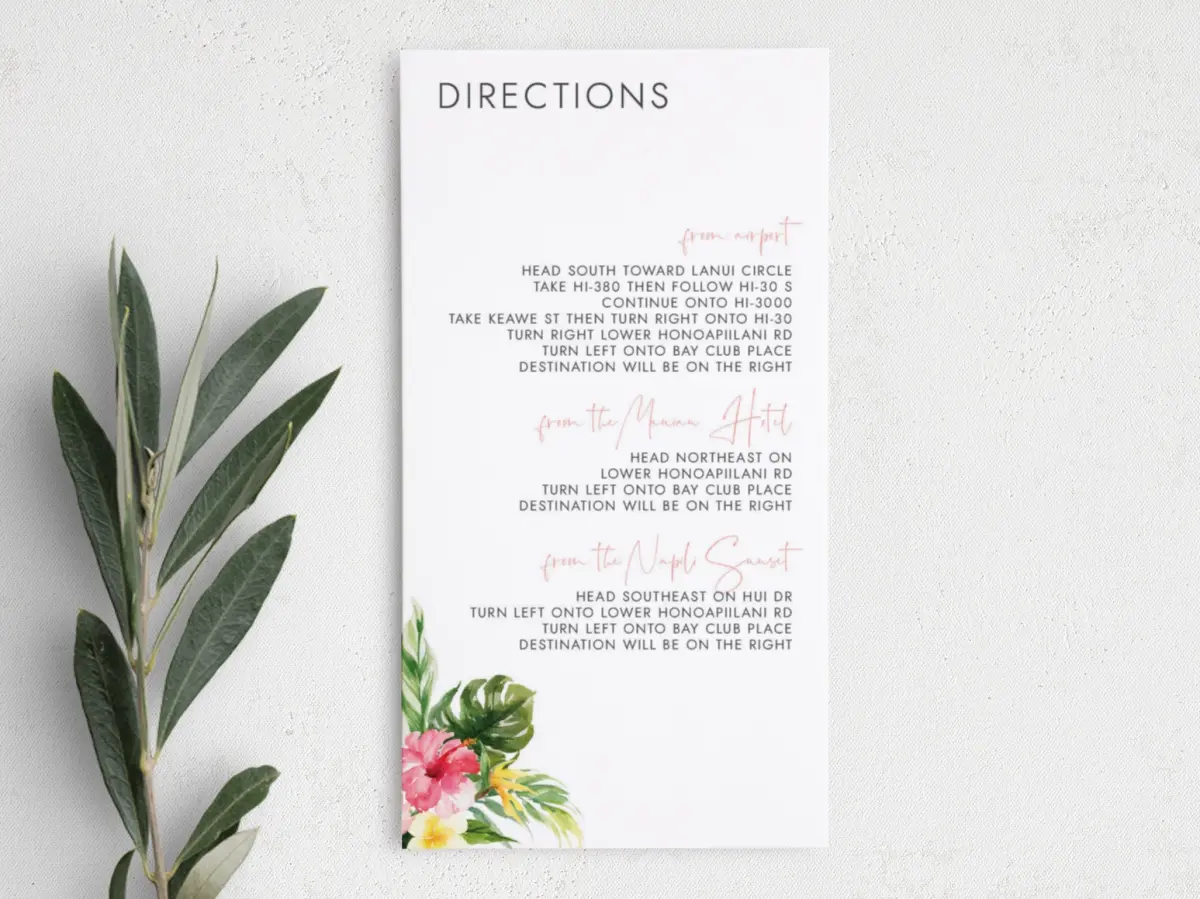 Step Information Card