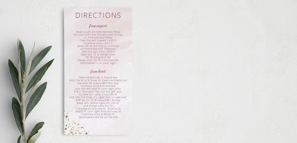 Step Information Card