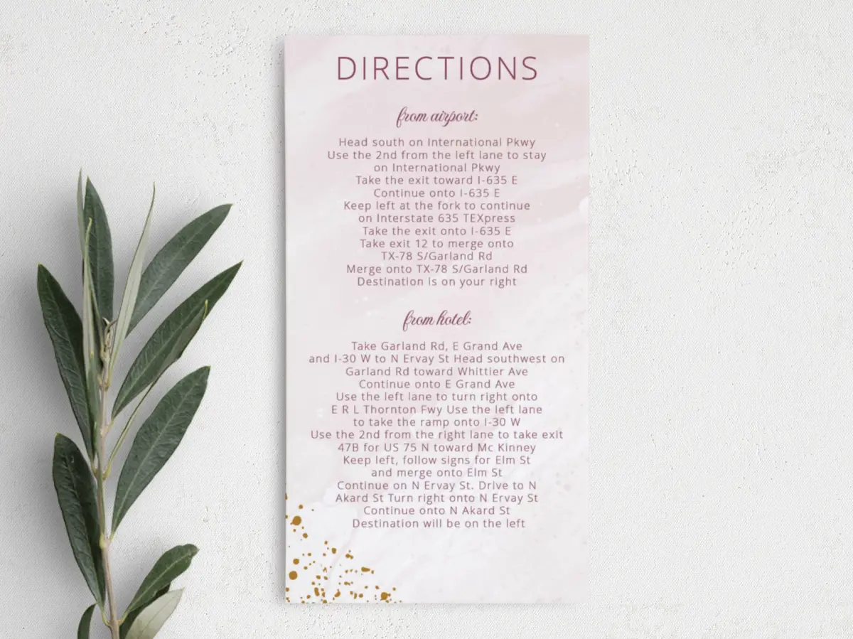 Step Information Card