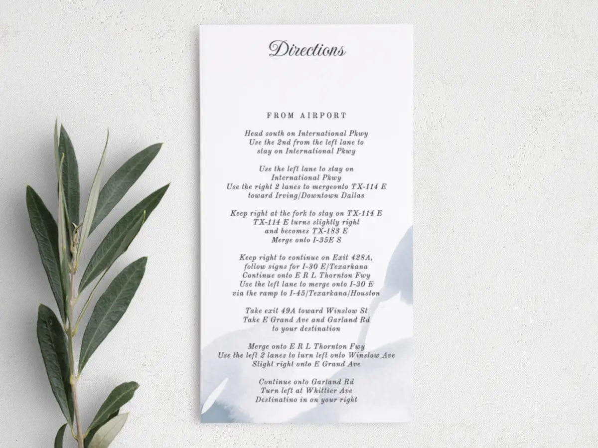 Step Information Card