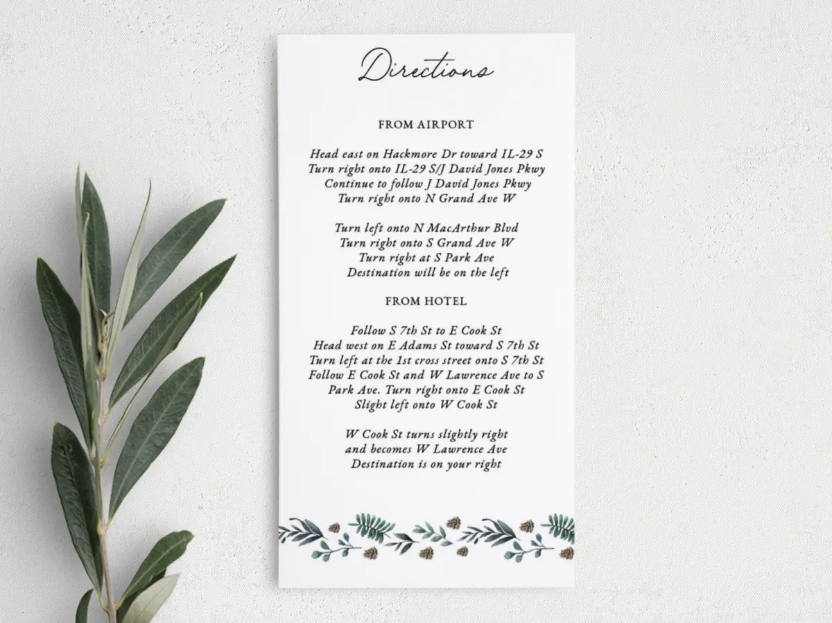 Step Information Card
