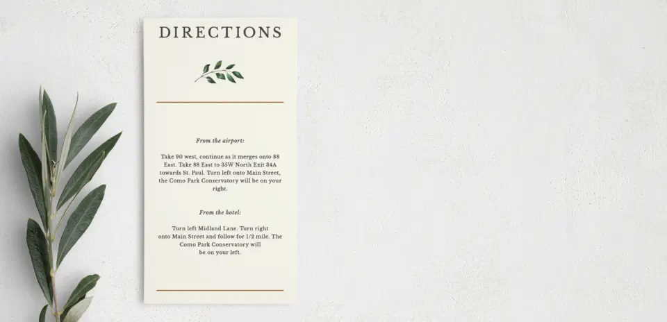 Step Information Card