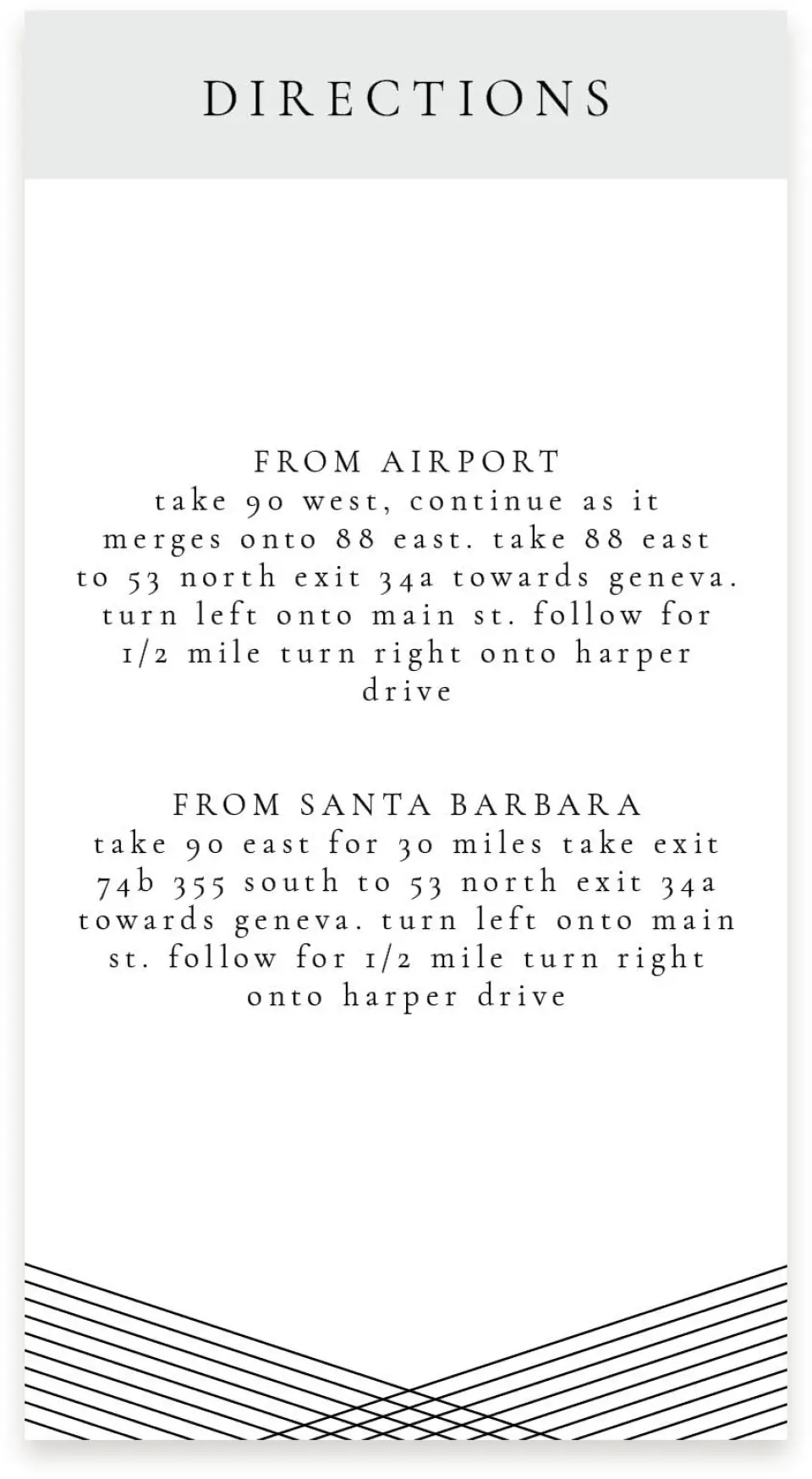 This is a  4" x 7.5" Information Cards (Pocket Invitation) called Dearest Lines printed in full color on Premium Smooth paper