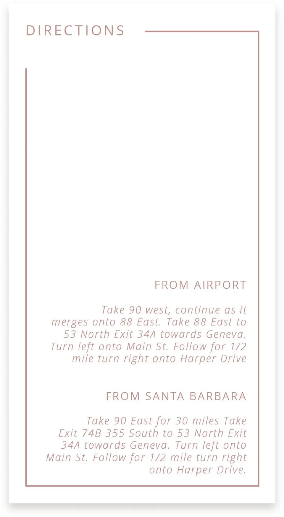 This is a  4" x 7.5" Information Cards (Pocket Invitation) called Neat Arrangement printed in full color on Premium Smooth paper